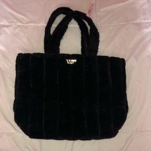PINK Faux fur bag — FREE WITH $25 purchase